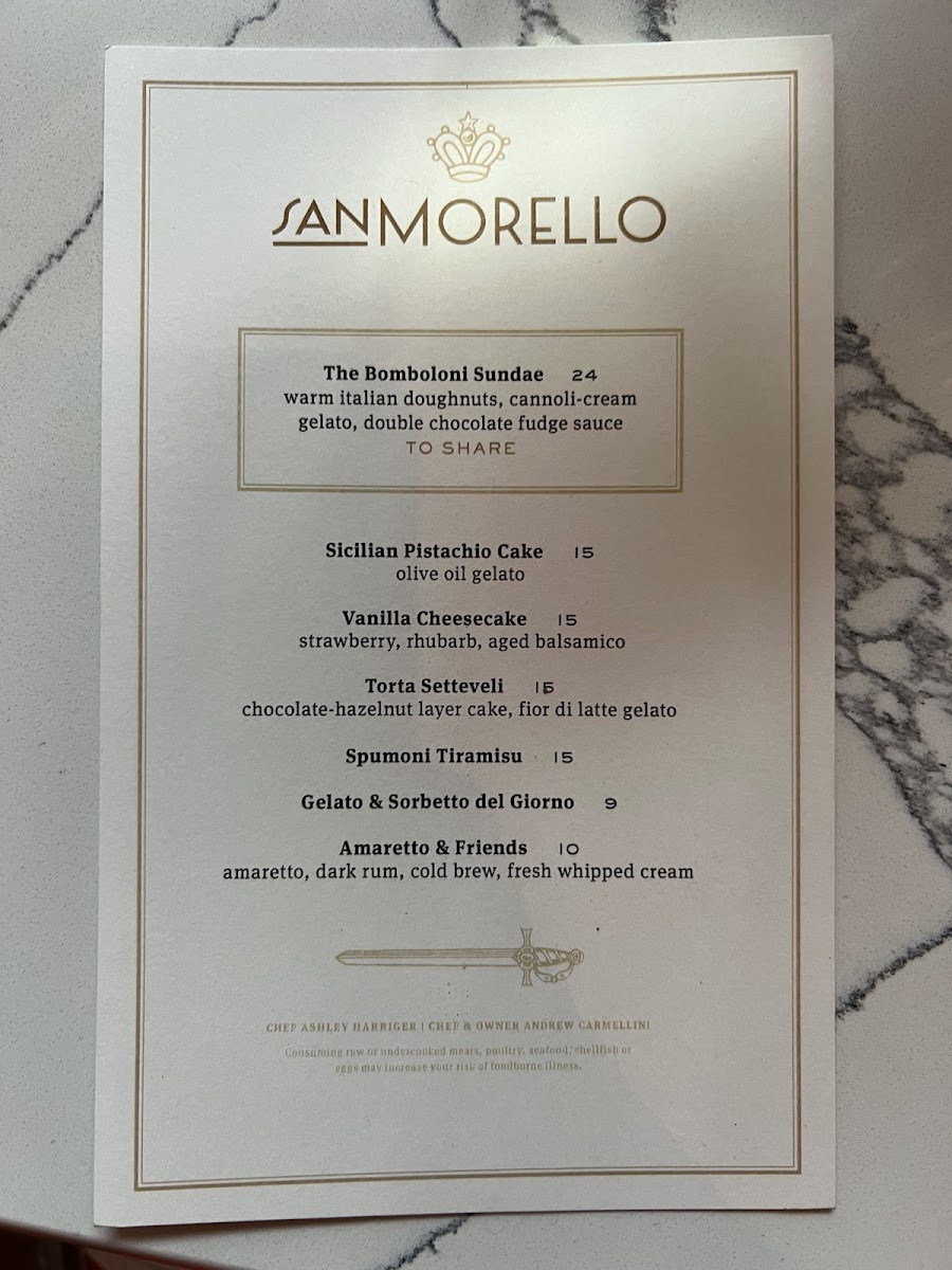 San Morello Menu - Image 3